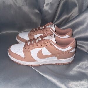 Nike Women's White and Tan Sneakers